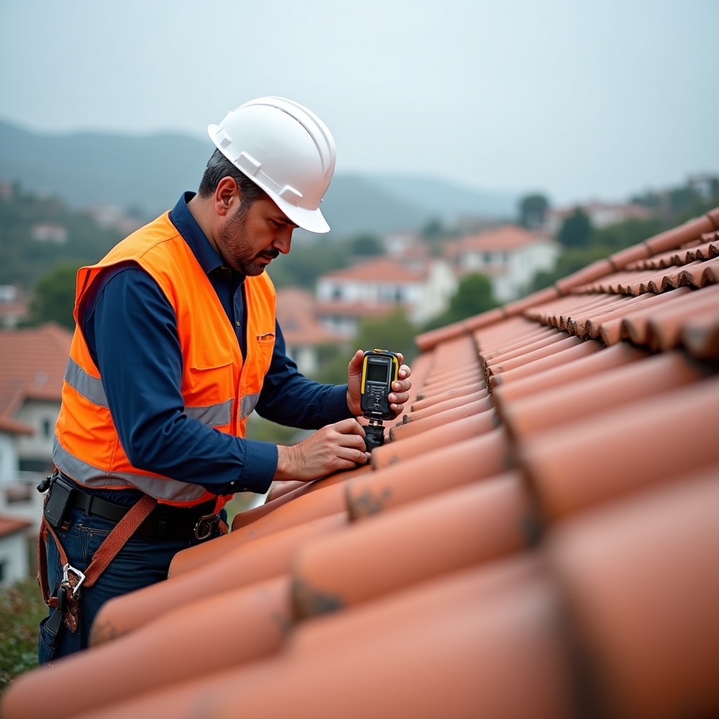 Professional roof inspection for solar installation